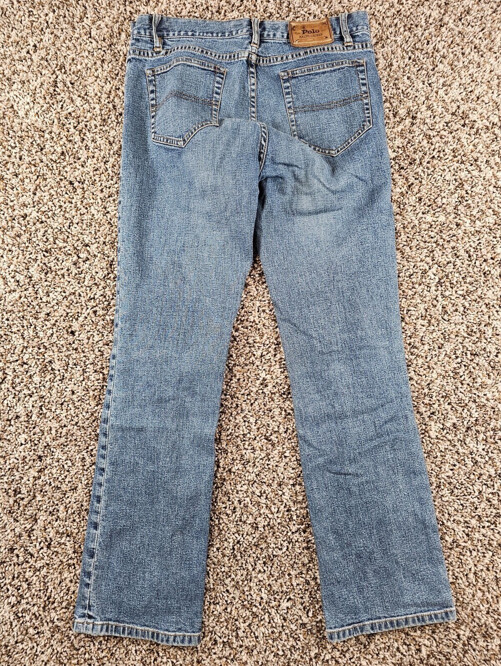 Ralph Lauren Womens Sz 2 Classic Bootcut Blue Jeans Medium Wash Cotton Blend - Picture 5 of 5